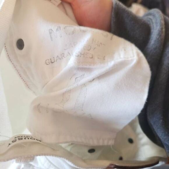 Moussy Howa Distressed Jeans in White sz 29x25.5 - Picture 3 of 5